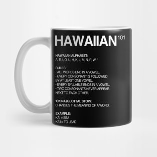 Hawaiian Language 101 Mug